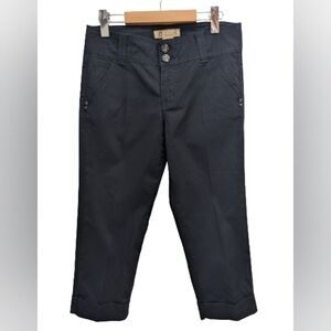 Democracy black cropped pants
